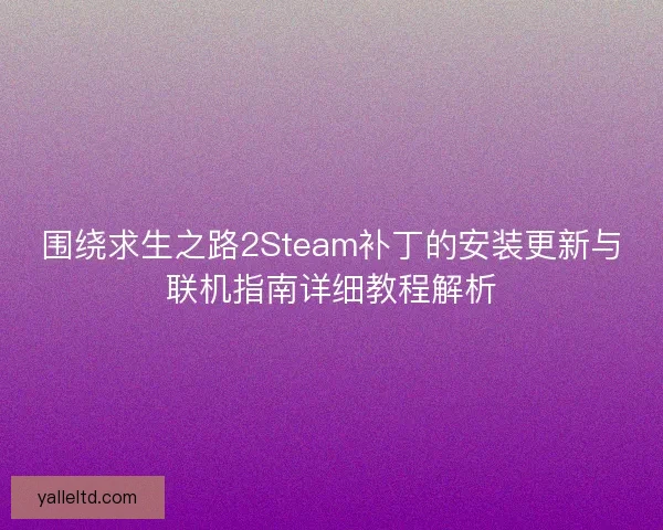 围绕求生之路2Steam补丁的安装更新与联机指南详细教程解析